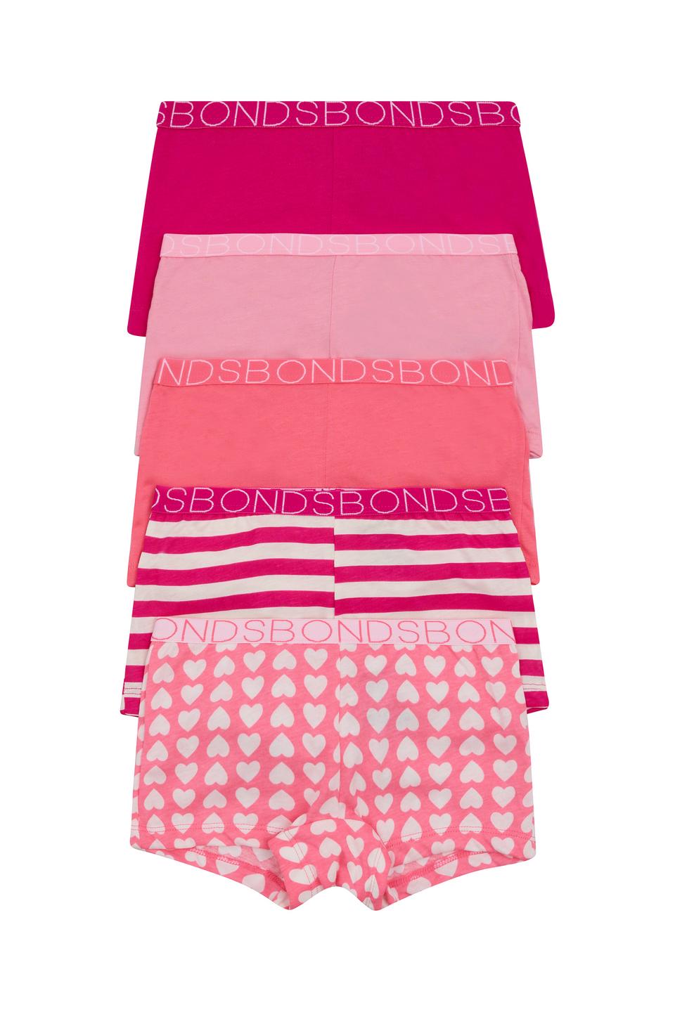 Girls Shortie 5 Pack