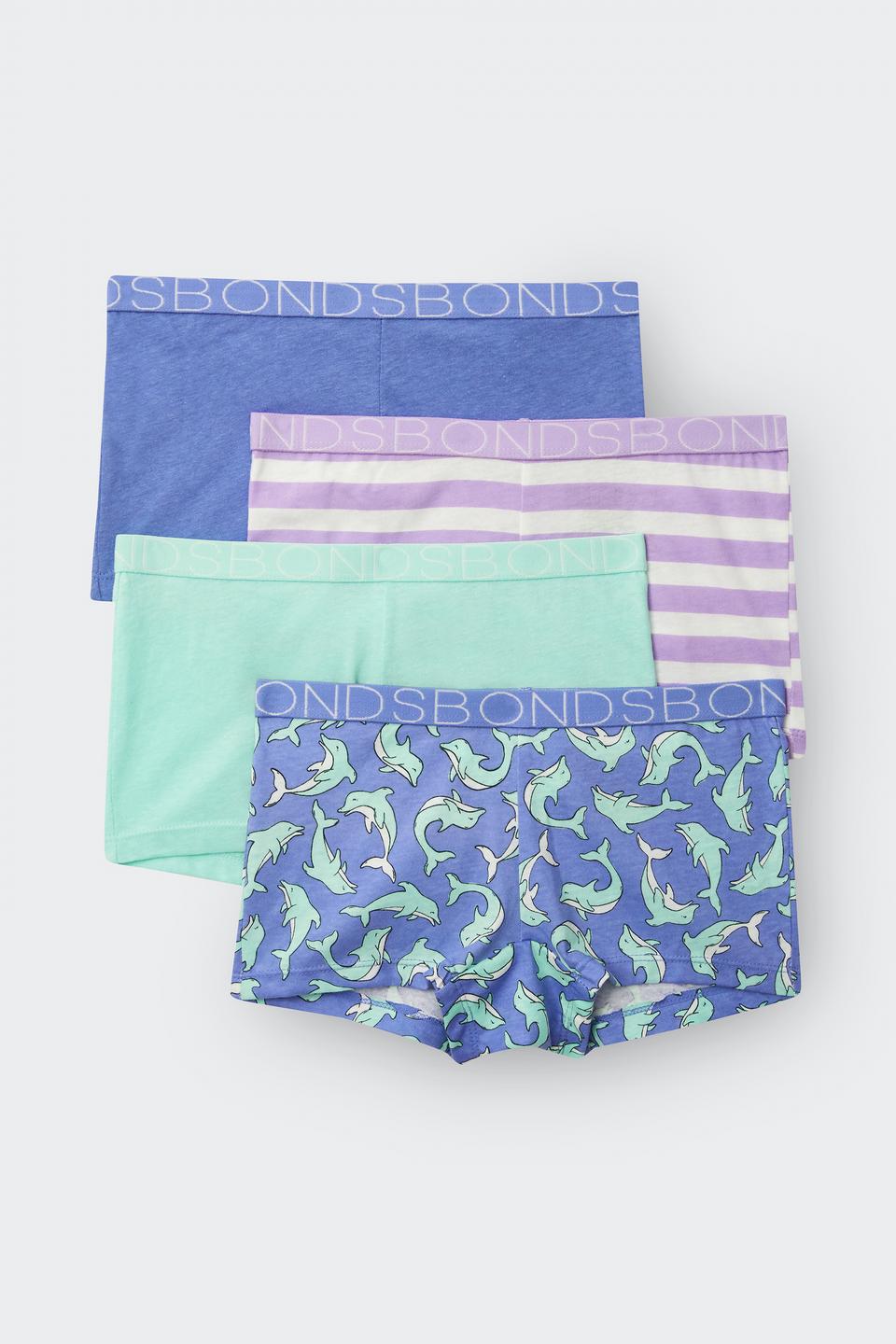 Girls Shortie 4 Pack