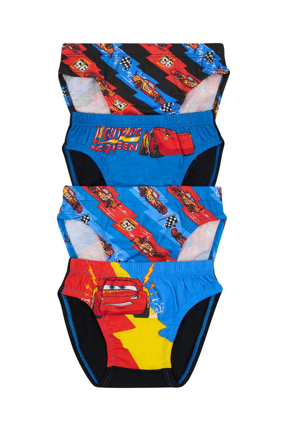 Boys Cars Brief 4 Pack