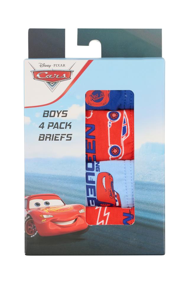 Boys Cars Brief 4 Pack