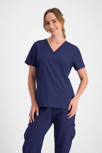 V Neck Scrub Top (Athletic Navy Csi)