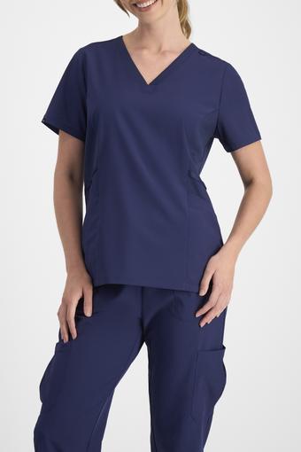 V Neck Scrub Top (Athletic Navy Csi)