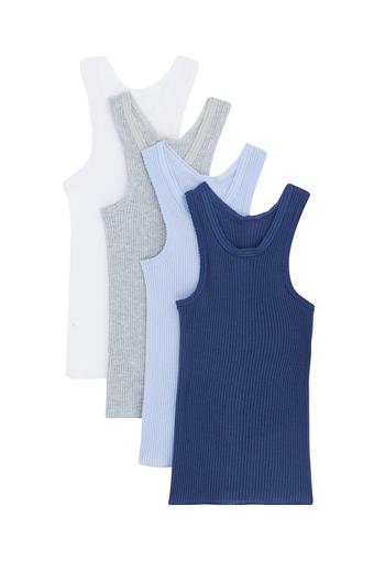 Vest 4 Pack (Bastille Blue/ Crystal Waters/ New Grey Marle/ White)
