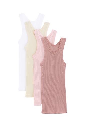 Vest 4 Pack (Pink/White)
