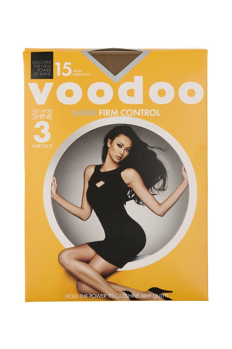 Voodoo Shine Firm Control Sheers 15 Denier 3 Pack