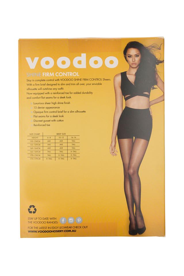 Voodoo Shine Firm Control Sheers 15 Denier 3 Pack