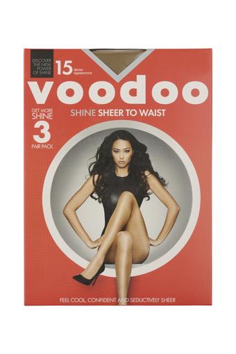 Voodoo Shine Sheer To Waist 15 Denier 3 Pack (Celestial)