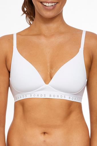 Wirefree Tee Bra (White)