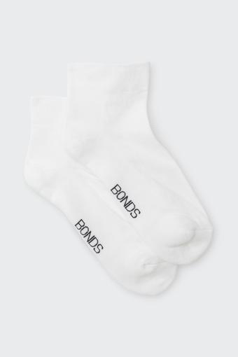 Womens Circulation Anklet Socks 2 Pack (Nu White)