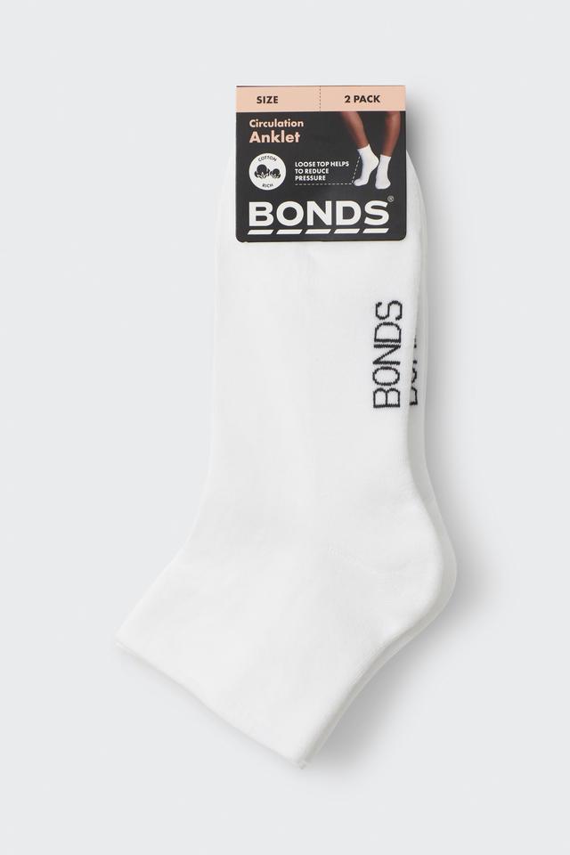 Womens Circulation Anklet Socks 2 Pack