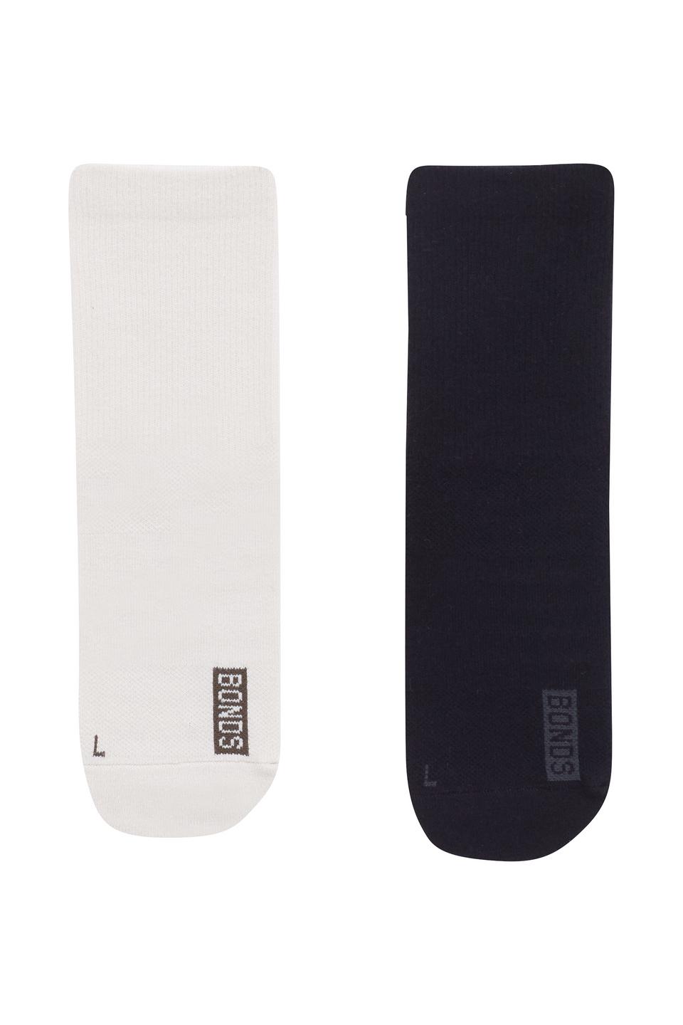 Womens Grip Half Crew Socks 2 Pack