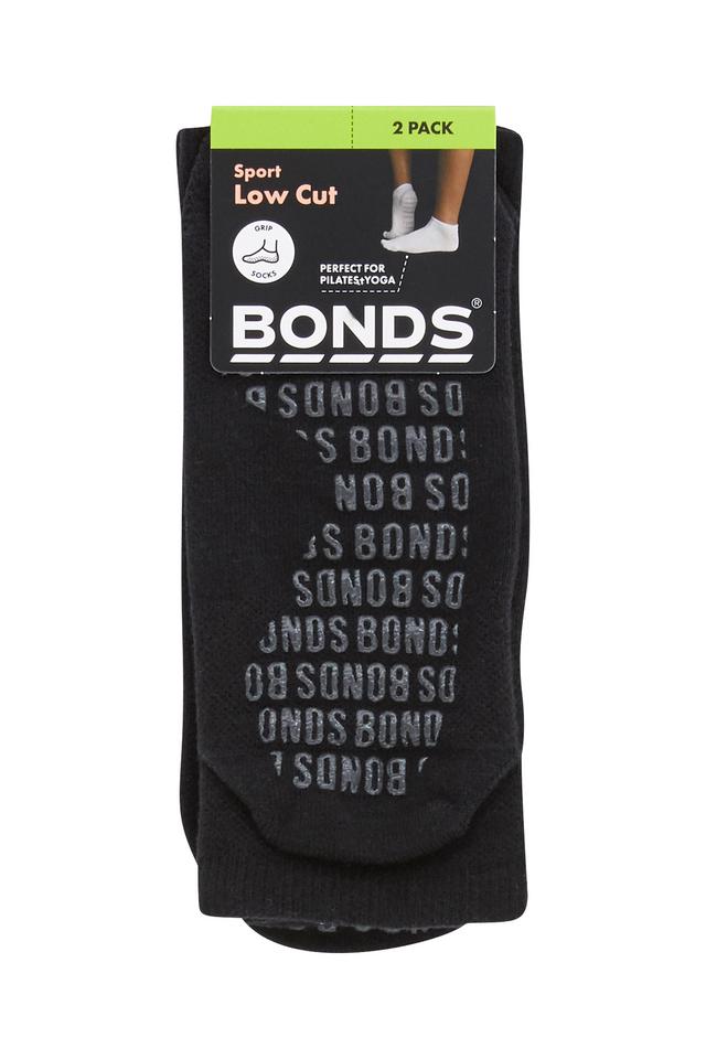 Womens Grip Low Cut Socks 2 Pack