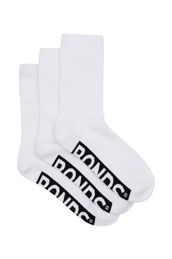 Womens Logo Cushioned Crew 3 Pack (White)