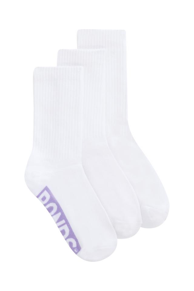 Womens Logo Cushioned Crew Socks 3 Pack