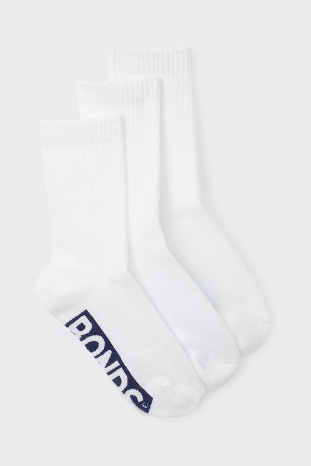 Womens Logo Cushioned Crew Socks 3 Pack