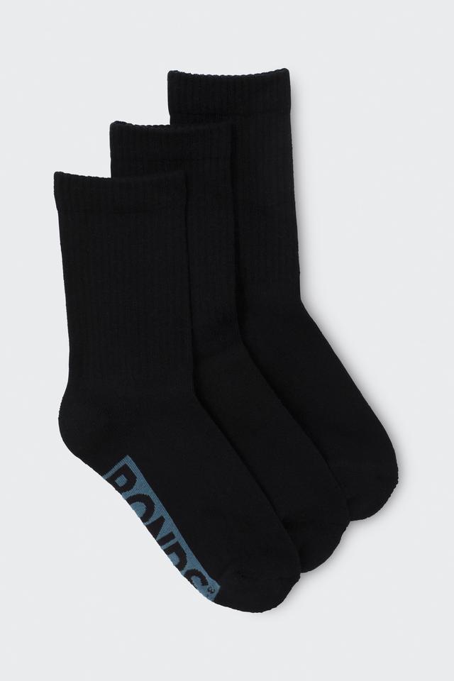 Womens Logo Cushioned Crew Socks 3 Pack