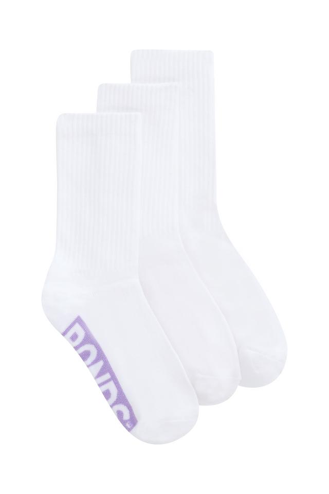 Womens Logo Cushioned Crew Socks 3 Pack