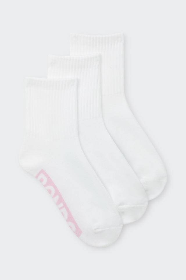 Womens Logo Cushioned Half Crew 3 Pack
