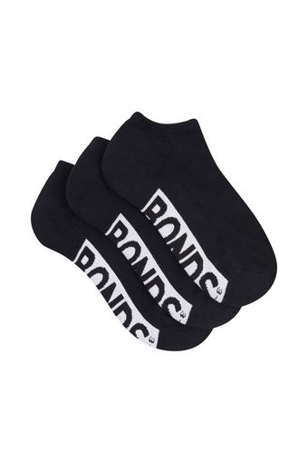 Womens Logo Cushioned Low Cut 3 Pack (Black)