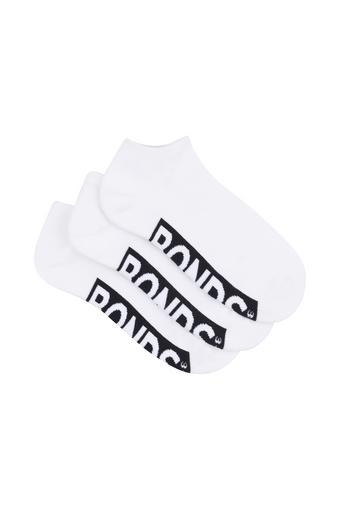 Womens Logo Cushioned Low Cut 3 Pack (White)