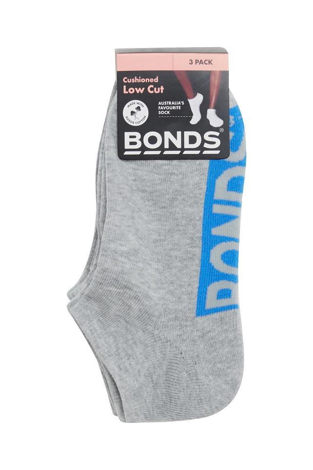 Womens Logo Cushioned Low Cut Socks 3 Pack