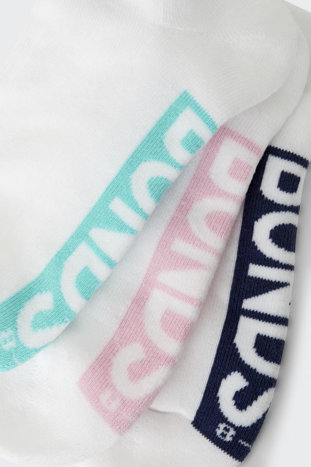 Womens Logo Cushioned Low Cut Socks 3 Pack