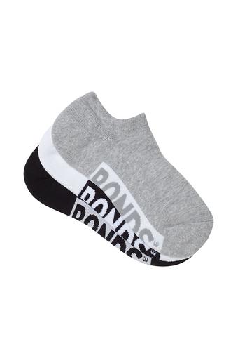 Womens Logo Cushioned No Show Socks 3 Pack (Pack 03)