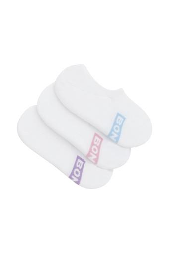 Womens Logo Cushioned Sneaker Socks 3 Pack (Pack 20)