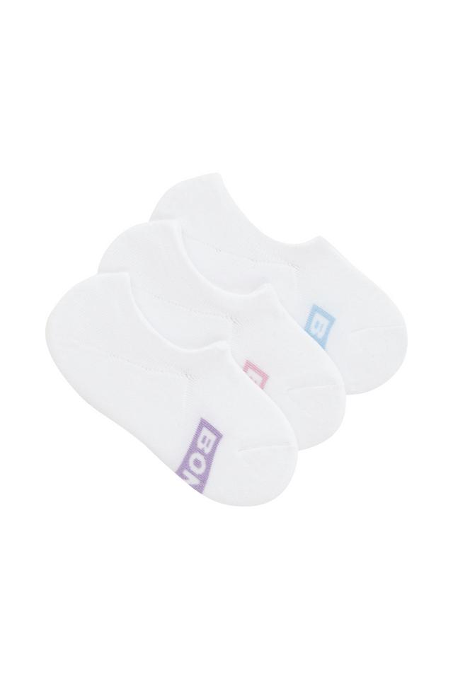Womens Logo Cushioned Sneaker Socks 3 Pack