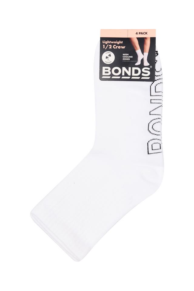 Womens Logo Light 1/2 Crew 4 Pack