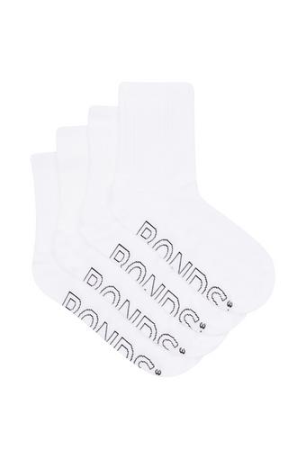 Womens Logo Light 1/2 Crew 4 Pack (White)