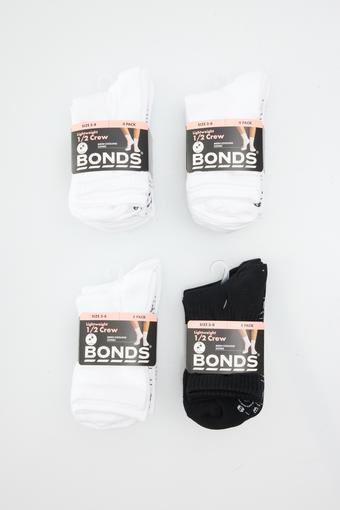 Womens Logo Light Half Crew Socks 16 Pack (Assorted 1)