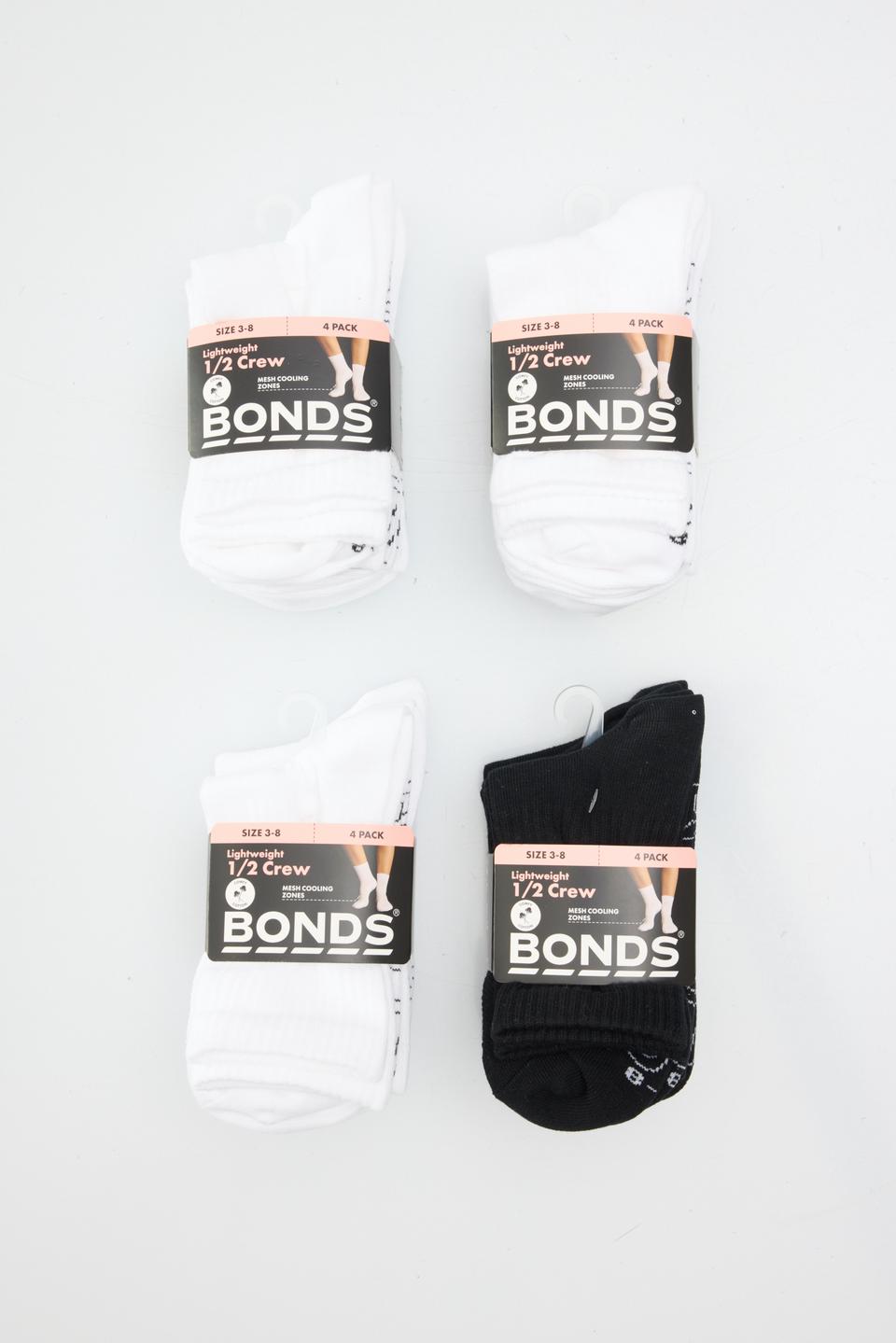 Womens Logo Light Half Crew Socks 16 Pack
