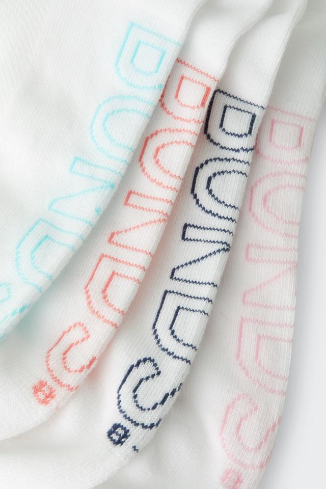 Womens Logo Light Low Cut Socks 4 Pack