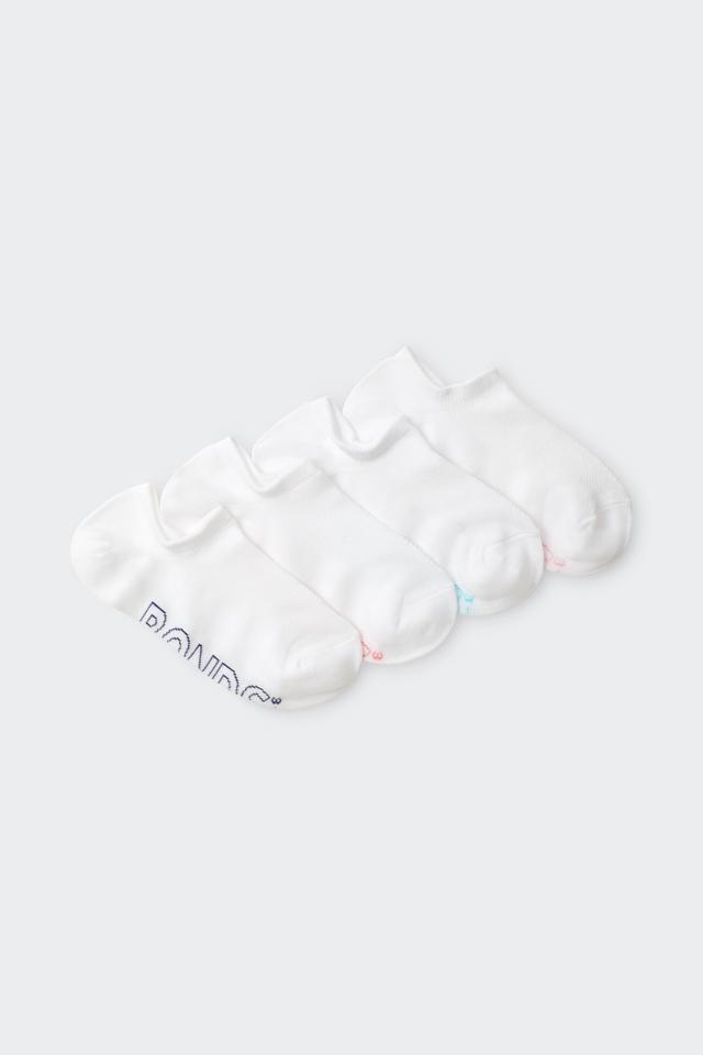 Womens Logo Light No Show Socks 4 Pack