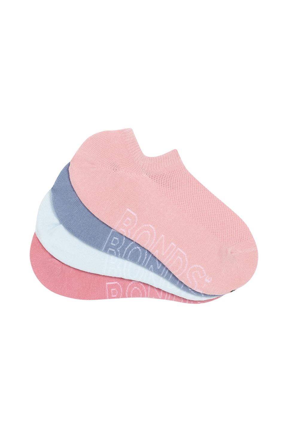 Womens Logo Light No Show Socks 4 Pack