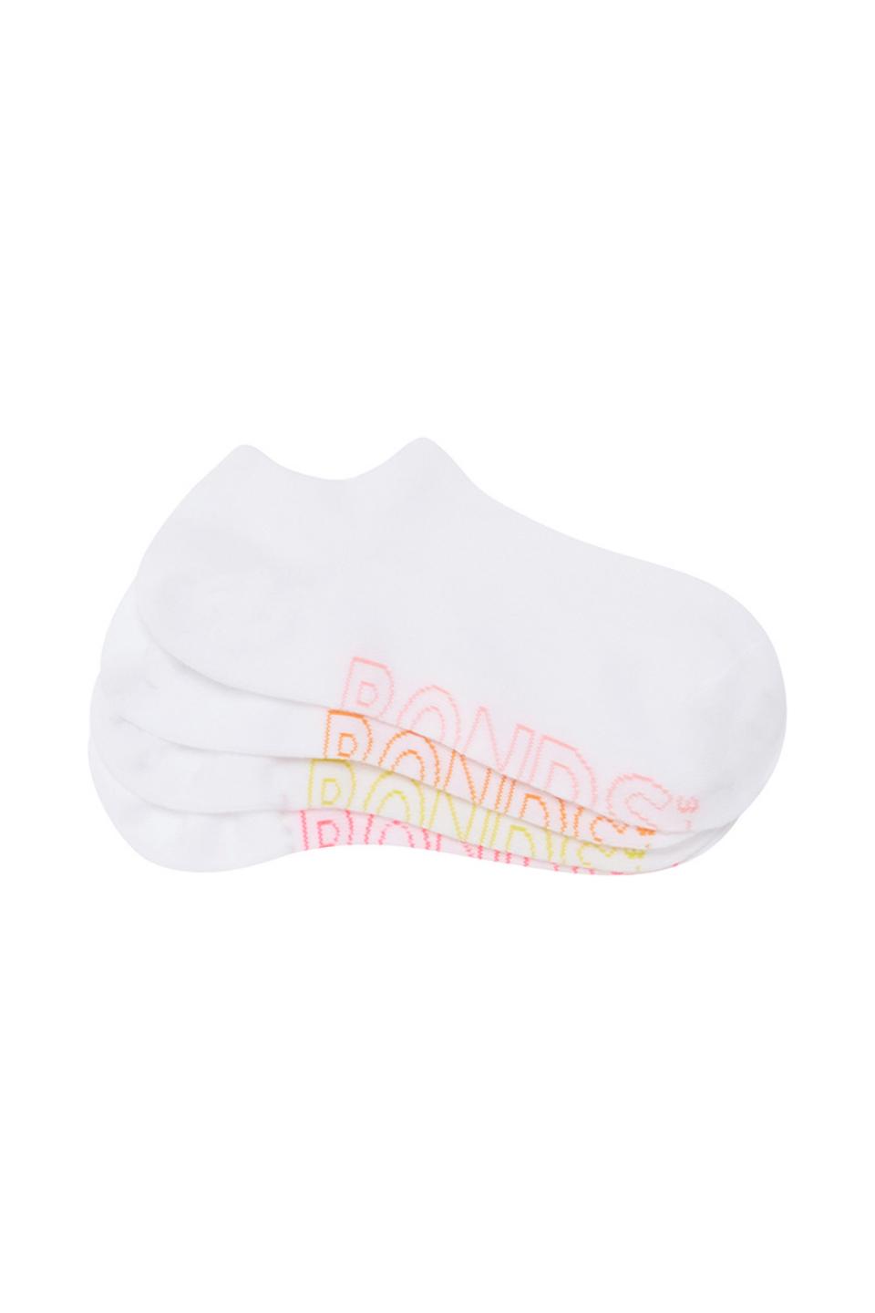 Womens Logo Light No Show Socks 4 Pack