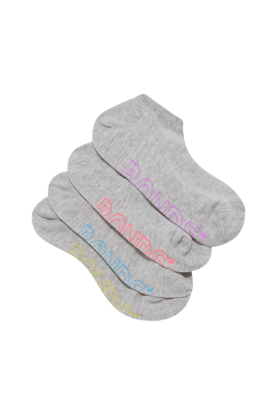 Womens Logo Light No Show Socks 4 Pack