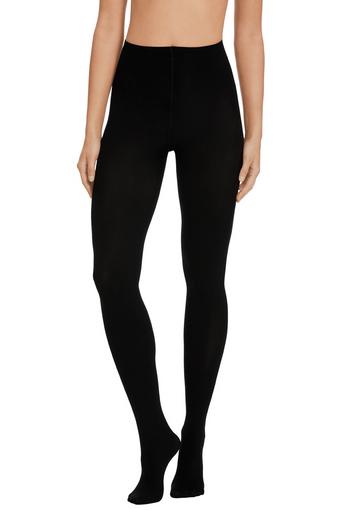 Womens Opaque No Dig Tights 4 Pack (Black)