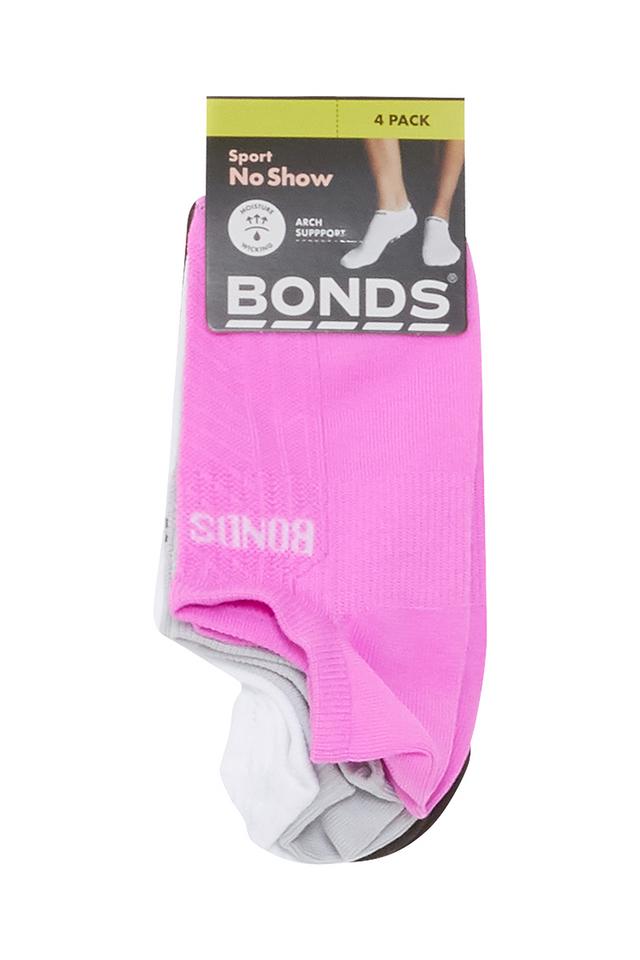 Womens Play It Cool No Show Socks 4 Pack