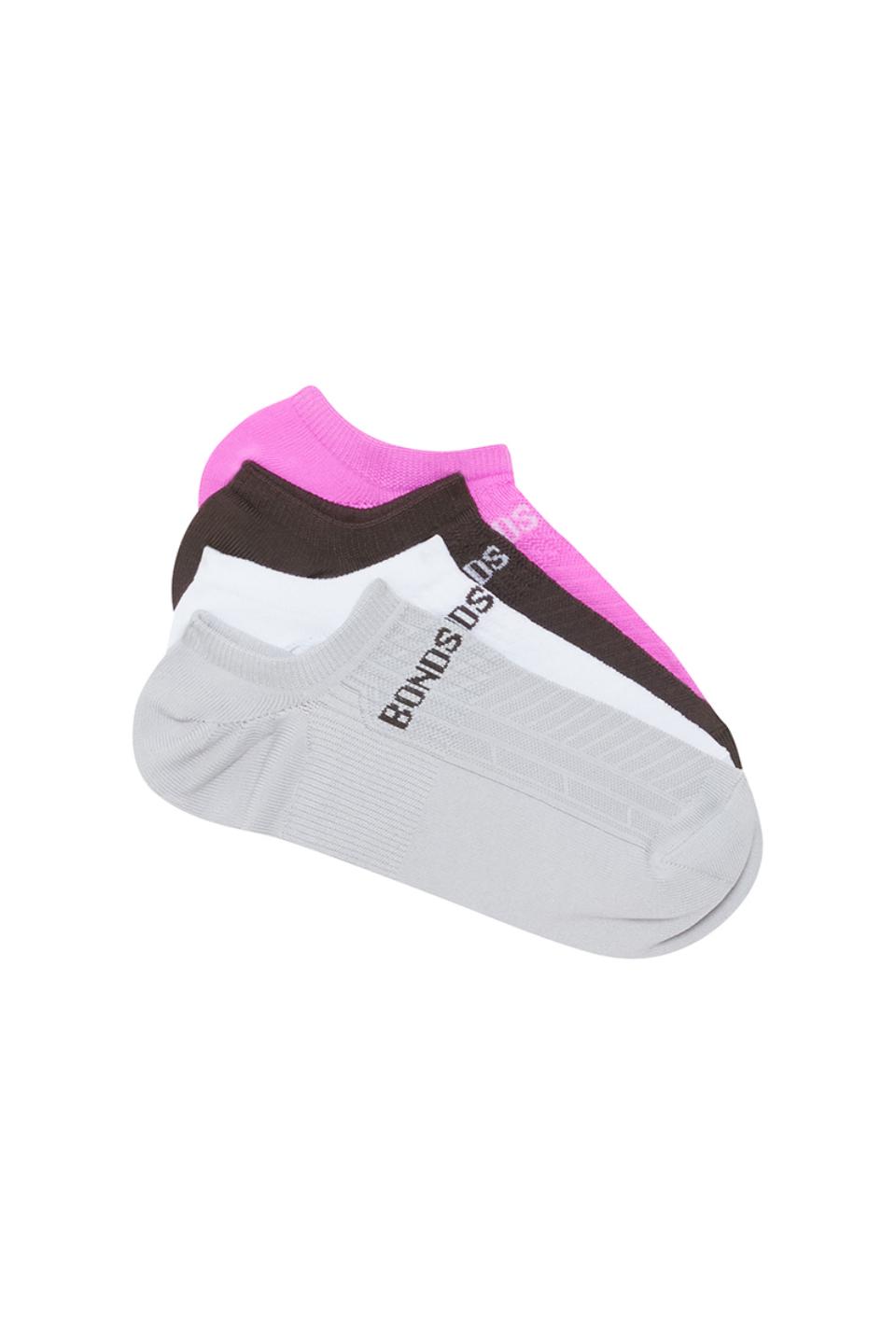 Womens Play It Cool No Show Socks 4 Pack
