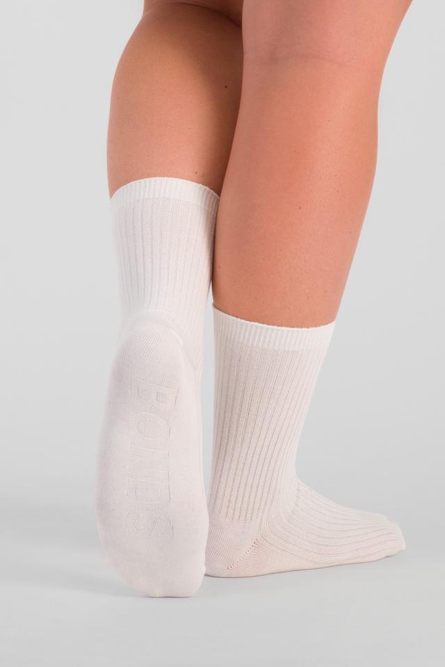 Womens Rib Half Crew Socks 2 Pack