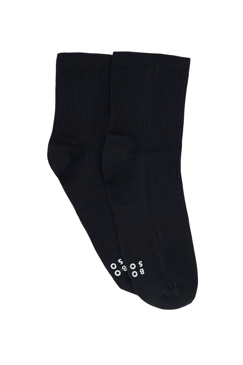 Womens Rib Quarter Crew Socks 2 Pack