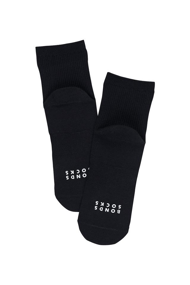 Womens Rib Quarter Crew Socks 2 Pack