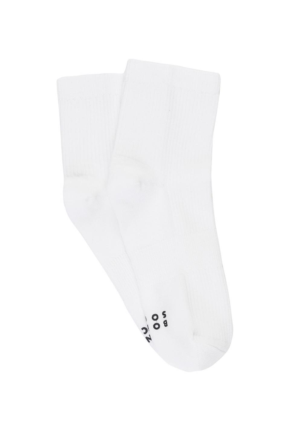 Womens Rib Quarter Crew Socks 2 Pack