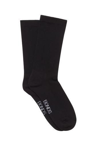 Womens Very Comfy Circulation Crew Socks 2 Pack (Black)