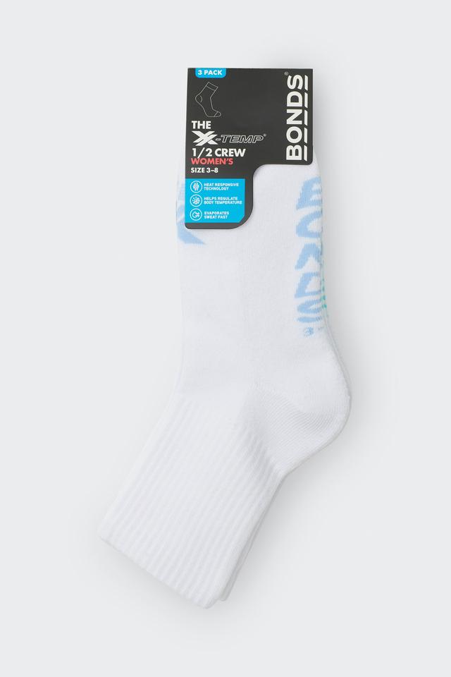 Womens X-Temp Half Crew Socks 3 Pack