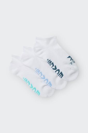 Womens X-Temp Low Cut Socks 3 Pack (White Pop)