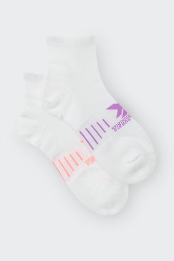 Womens X-Temp Max Quarter Crew Socks 2 Pack (White)