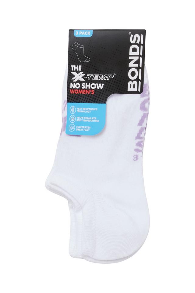 Womens X-Temp No Show Socks 3 Pack